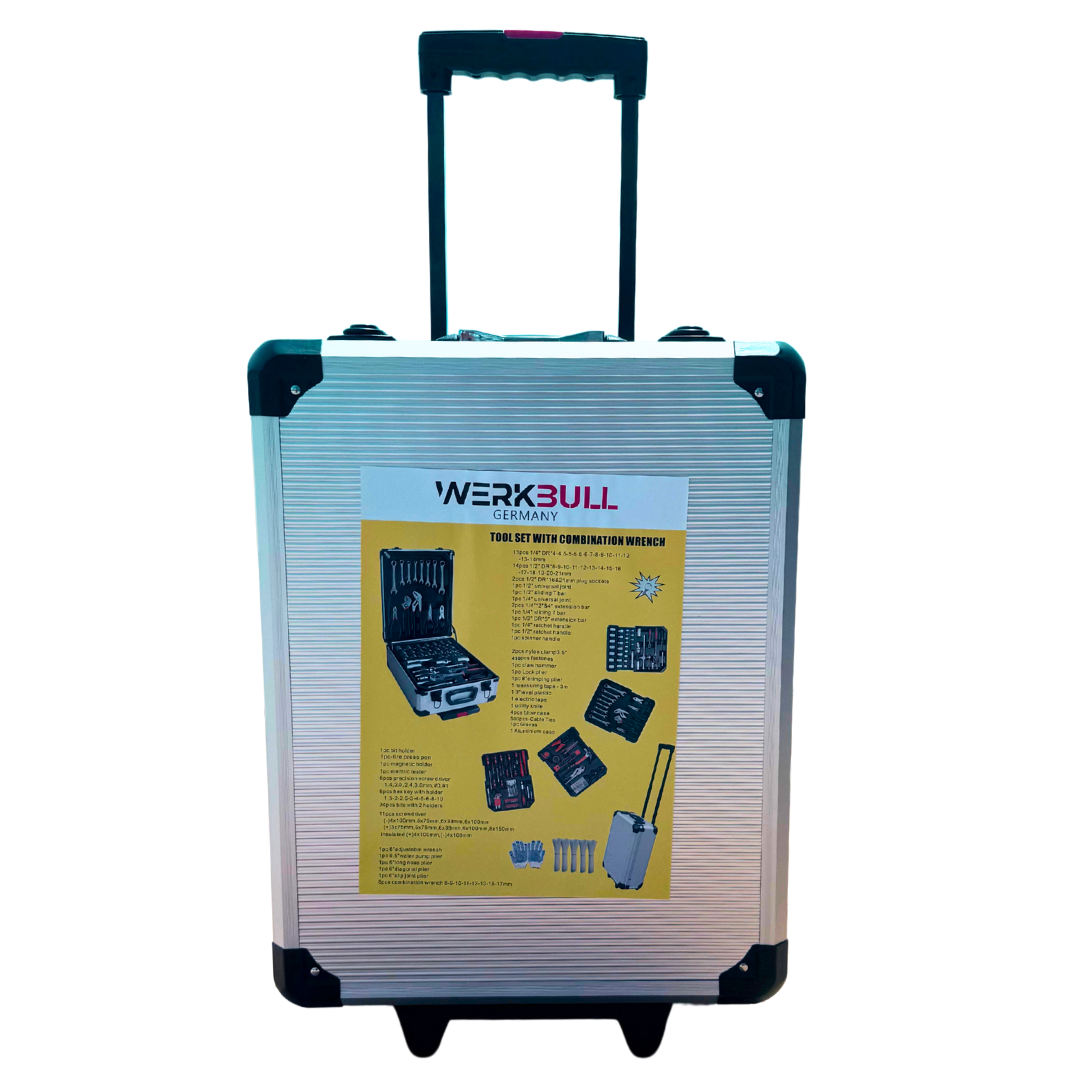 Немски Куфар/гедоре WerkBull Germany® с инструменти - 1050 части от хром-ванадиева стомана 2026