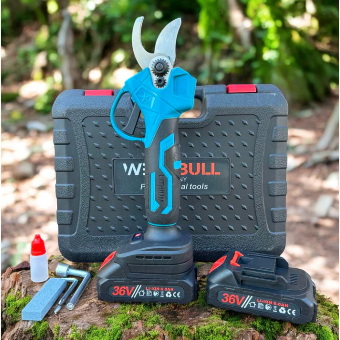 Акумулаторна Безчеткова Ножица WerkBull Germany® /36V 8Ah/ + две батерии и масло