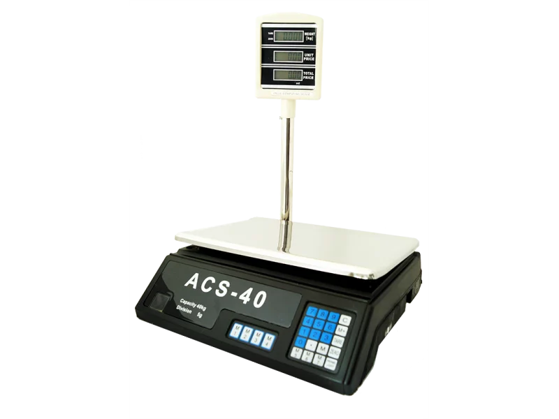 Електронен кантар ACS-40 до 40кг с изнесен дисплей